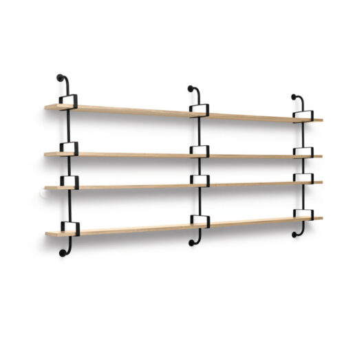 Gubi Matégot Demon Shelf 3 Beslag Eg (Bredde 215 cm, 3 hylder)