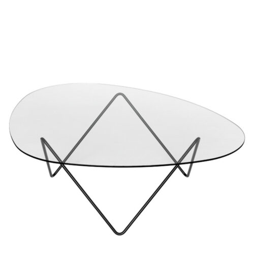 Gubi Lounge Table Pedrera Sortlakeret Stål