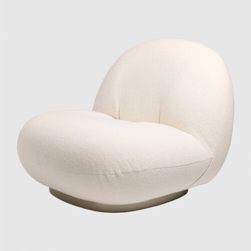 Gubi Pacha Lounge Chair Peral Gold Harp 01