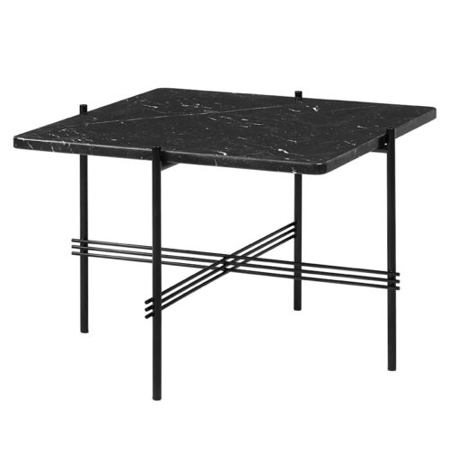 Gubi TS Table Square Sort Marmor (105 x 105 x 40 cm)