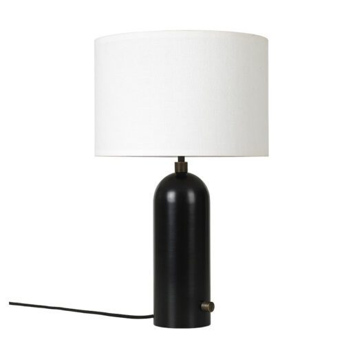 Gubi Gravity Bordlampe Sort stål (Hvid, Lille )