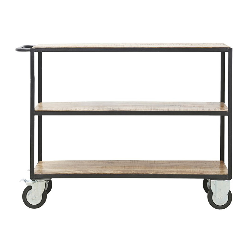House Doctor Reol M. 4 Hjul H98 Cm. Sort/Træ
