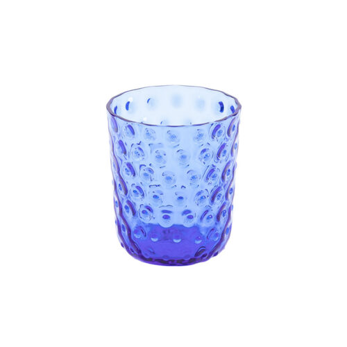 Kodanska Glas, tumbler small drops, Blue