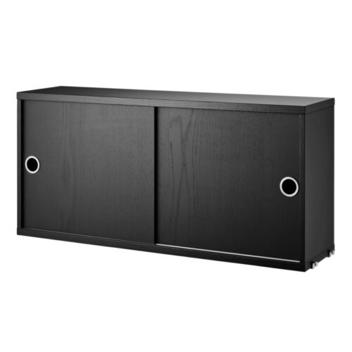 String Kabinet Sortbejset Ask 78x20