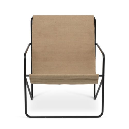 Ferm Living Desert Loungestol Black/Solid Cashmere