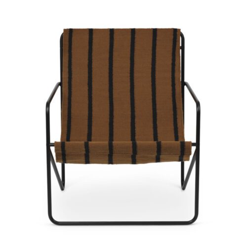Ferm Living Desert Loungestol Black/Stripes