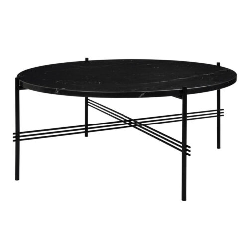 Gubi Gamfratesi TS Lounge Table Marmor Sort-Sort Stor