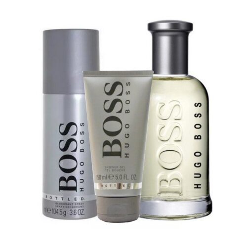 Hugo Boss - Bottled Sæt - 100 ml Edt - Deodorant Spray - Shower Gel