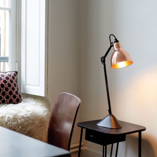 Lampe Gras Bordlampe No. 205 Sort-Kobber