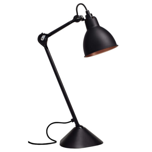 Lampe Gras Bordlampe No. 205 Sort-Kobber Indvendig