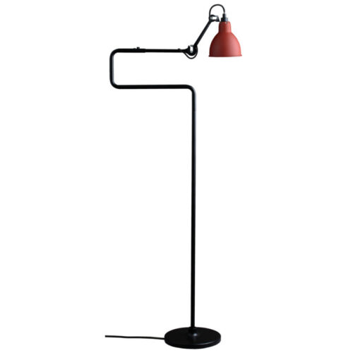 Lampe Gras Gulvlampe No. 411 Sort-Rød