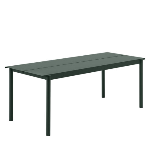 Muuto Linear Bord dark green 200 x 75 cm