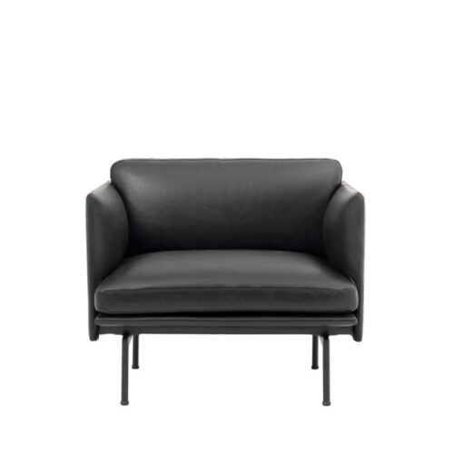 Muuto Outline Studio Stol Læder Sort