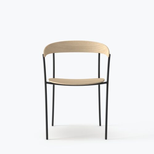 New Works Missing Chair W. Armrest Oak