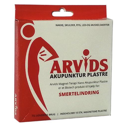 Akupunktur plastre smerte lindring 15 stk. Arvids