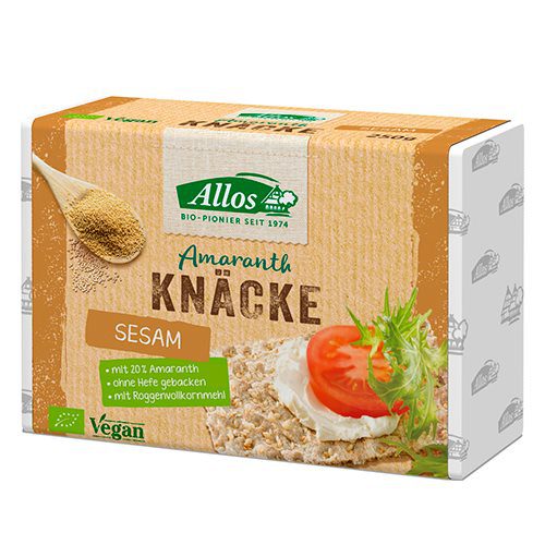 Amaranth knækbrød m. sesam Ø Allos