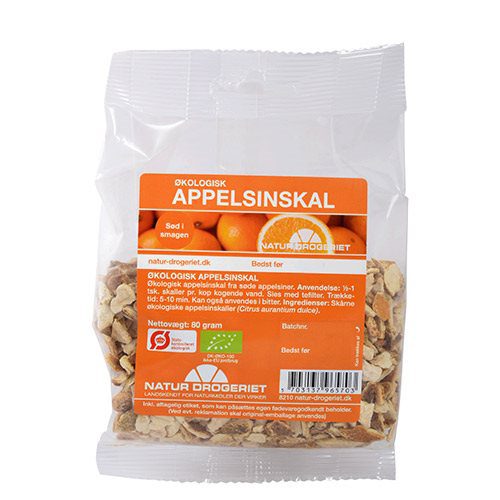 Appelsinskal sød, skåret Ø