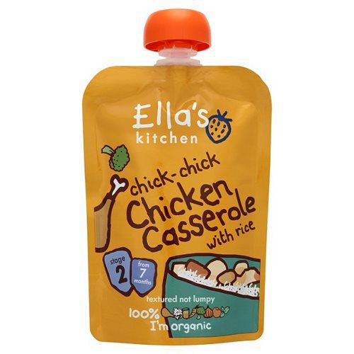 Babymos Ø kyllingekasserolle & ris 7 mdr Ellas Kitchen