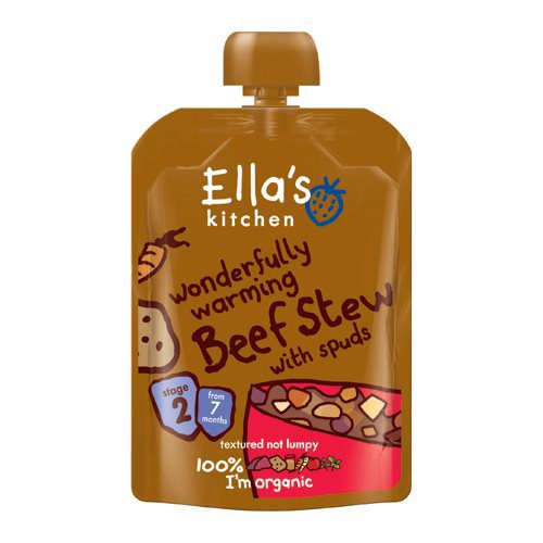 Babymos Ø oksekød & grøntsager 7 mdr Ellas Kitchen