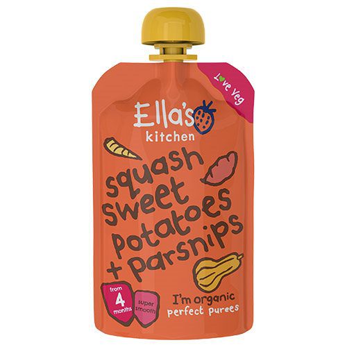 Babymos Ø squash søde kartof- ler & pastinak 4 mdr