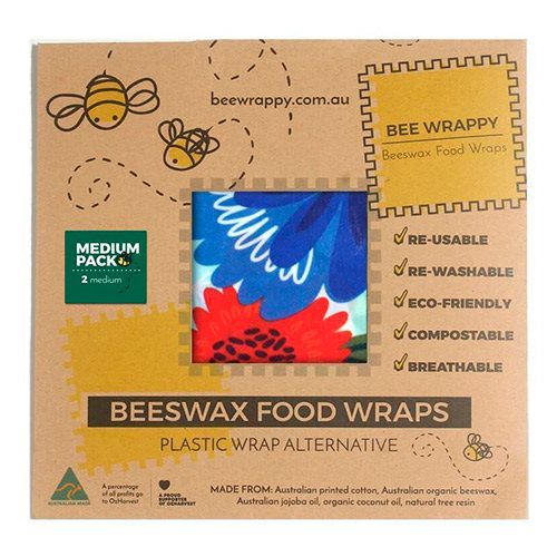 Beeswax Food Wraps 2 x Medium