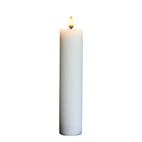 Bloklys LED hvid 6 x 25 cm