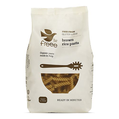 Brun ris fusilli skruer Ø  glutenfri
