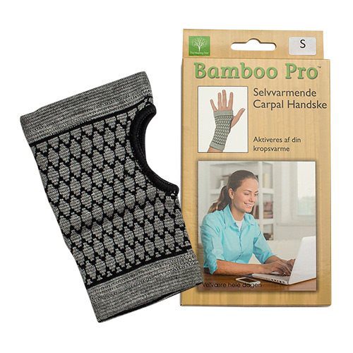 Carpal handske, Str. S selvvarmende Bamboo Pro