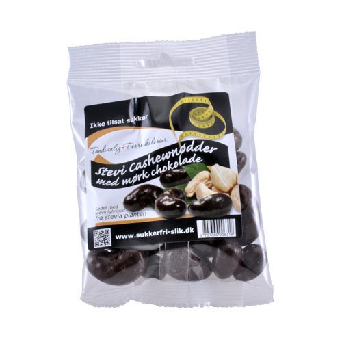 Cashewnødder m. mørk  stevia chokolade