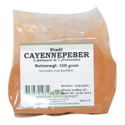 Cayennepeber stødt