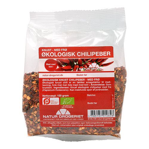 Chili knust m. frø Ø
