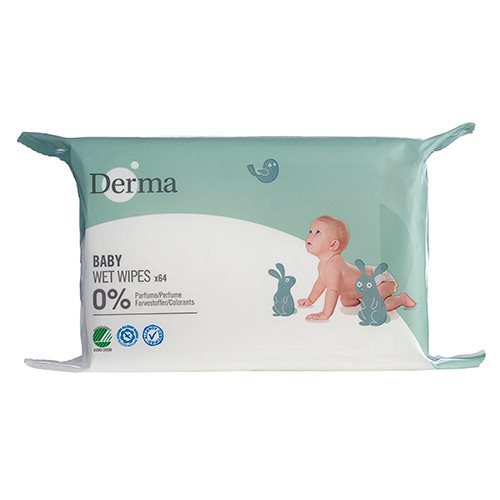 Derma Eco baby vådserviet 64 stk.