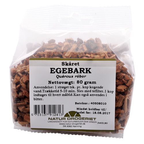 Egebark skåret