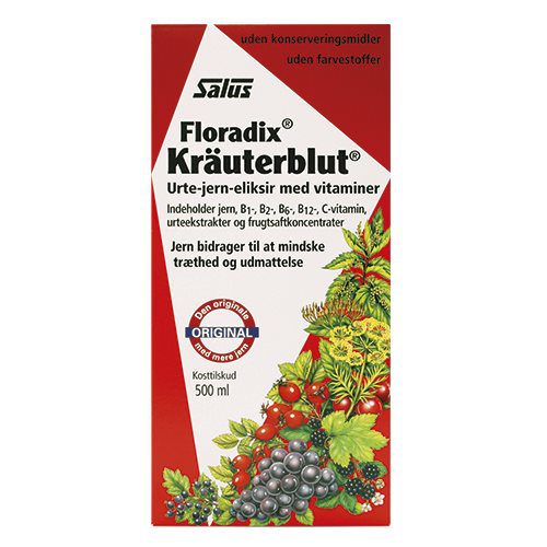 Floradix Kräuterblut  Urte-jern mikstur Salus