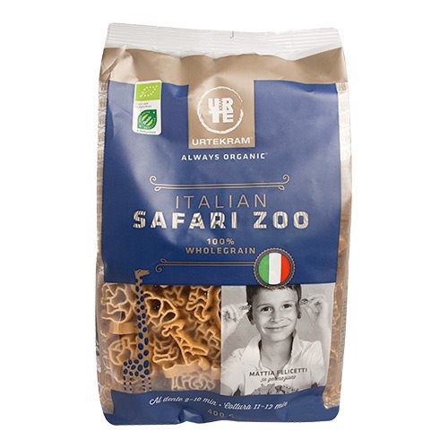 Fuldkornspasta safari dyr Ø