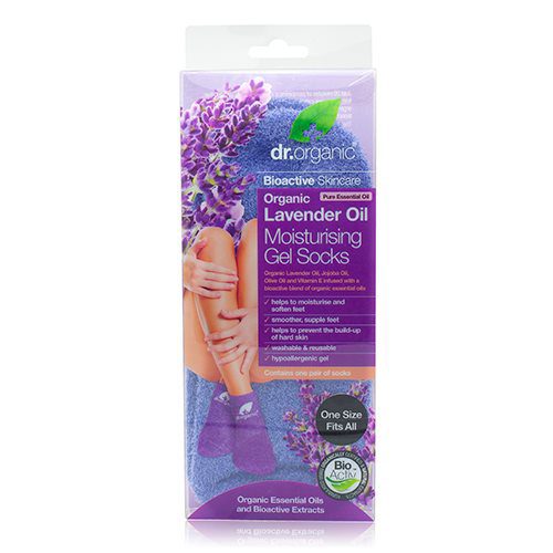 Gel Socks Moisturising 2 stk. Lavender Oil Dr. Organic