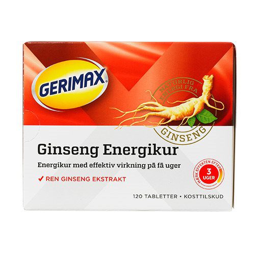 Gerimax Ginseng Energikur rød