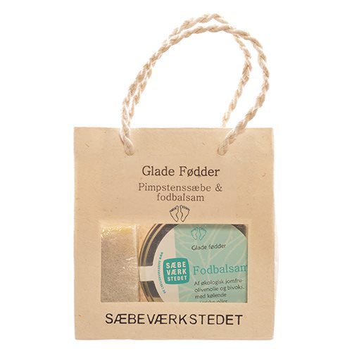 Glade fødder gavepose  Pimpstenssæbe og fodbalsam