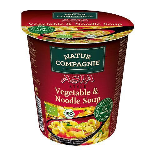 Grøntsags- og nuddelsuppe Ø Asiatisk instant