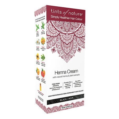 Hårfarve Henna Creme Black Tints of Nature