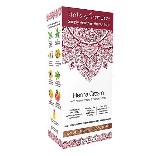 Hårfarve Henna Creme Golden  Blonde Tints of Nature