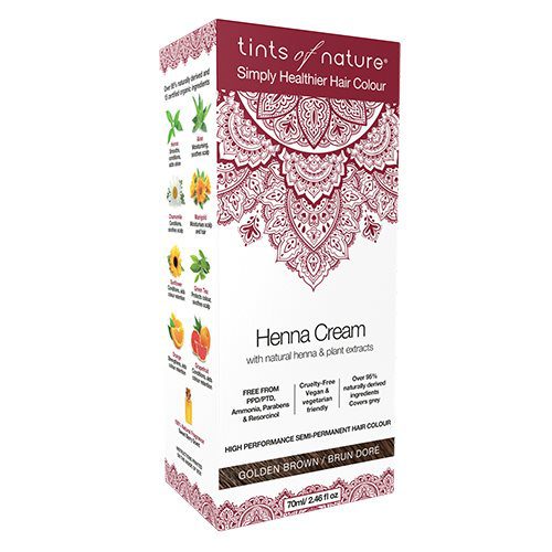 Hårfarve Henna Creme Golden Brown Tints of Nature