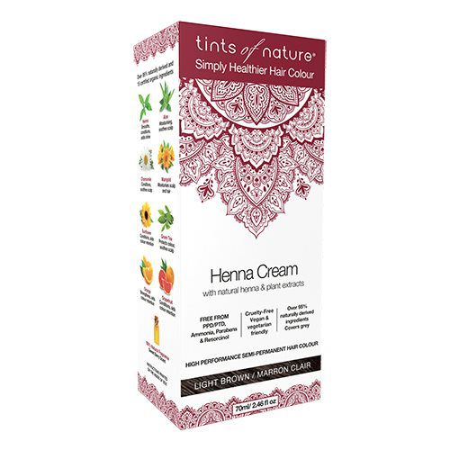 Hårfarve Henna Creme Light  Brown Tints of Nature