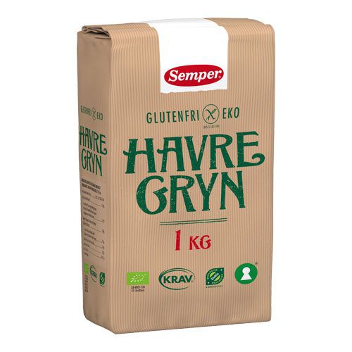 Havregryn glutenfri Ø Semper fin