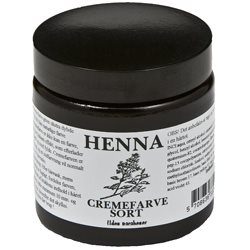 Henna cremefarve sort