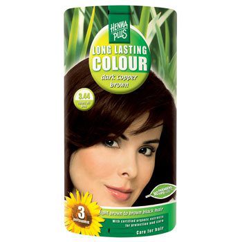 Hennaplus 3.44 hårfarve  darkcopper brown Long Lasting Colour
