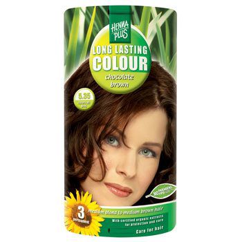 Hennaplus 5.35 hårfarve  chocolate brown Long Lasting Colour