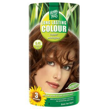 Hennaplus 6.45 hårfarve  copper mahogany  Long Lasting Colour