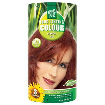 Hennaplus 7.46 hårfarve  copper red Long Lasting Colour