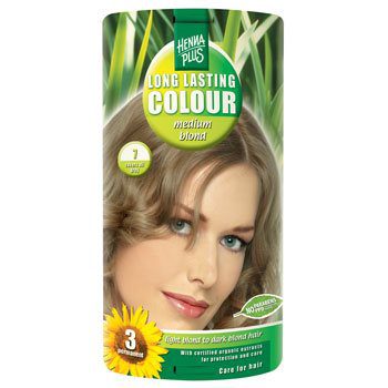 Hennaplus 7 hårfarve medium  blond Long Lasting Colour
